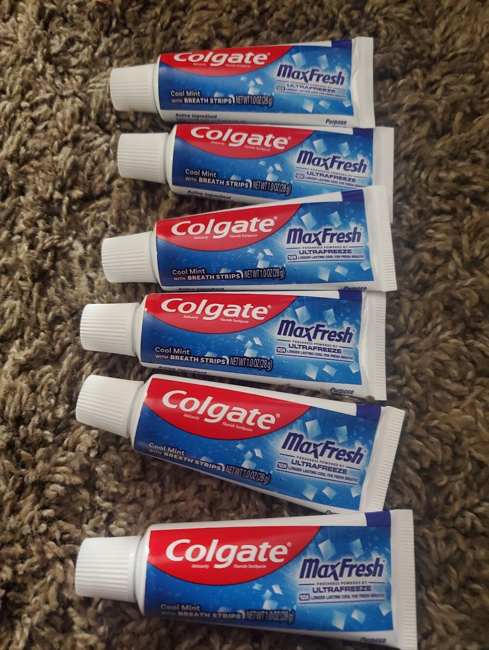 MaxFresh Cool Mint Toothpaste 6 Count